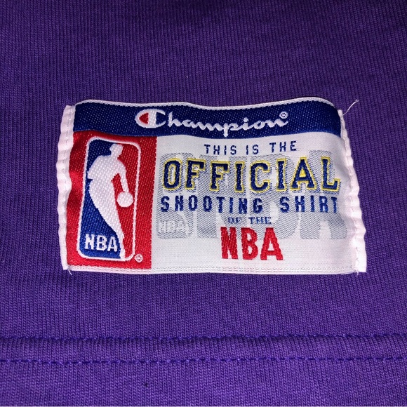 ππ Los Angeles Lakers Champion Official Shooting Shirt *EUC* ππ - Picture 5 of 9